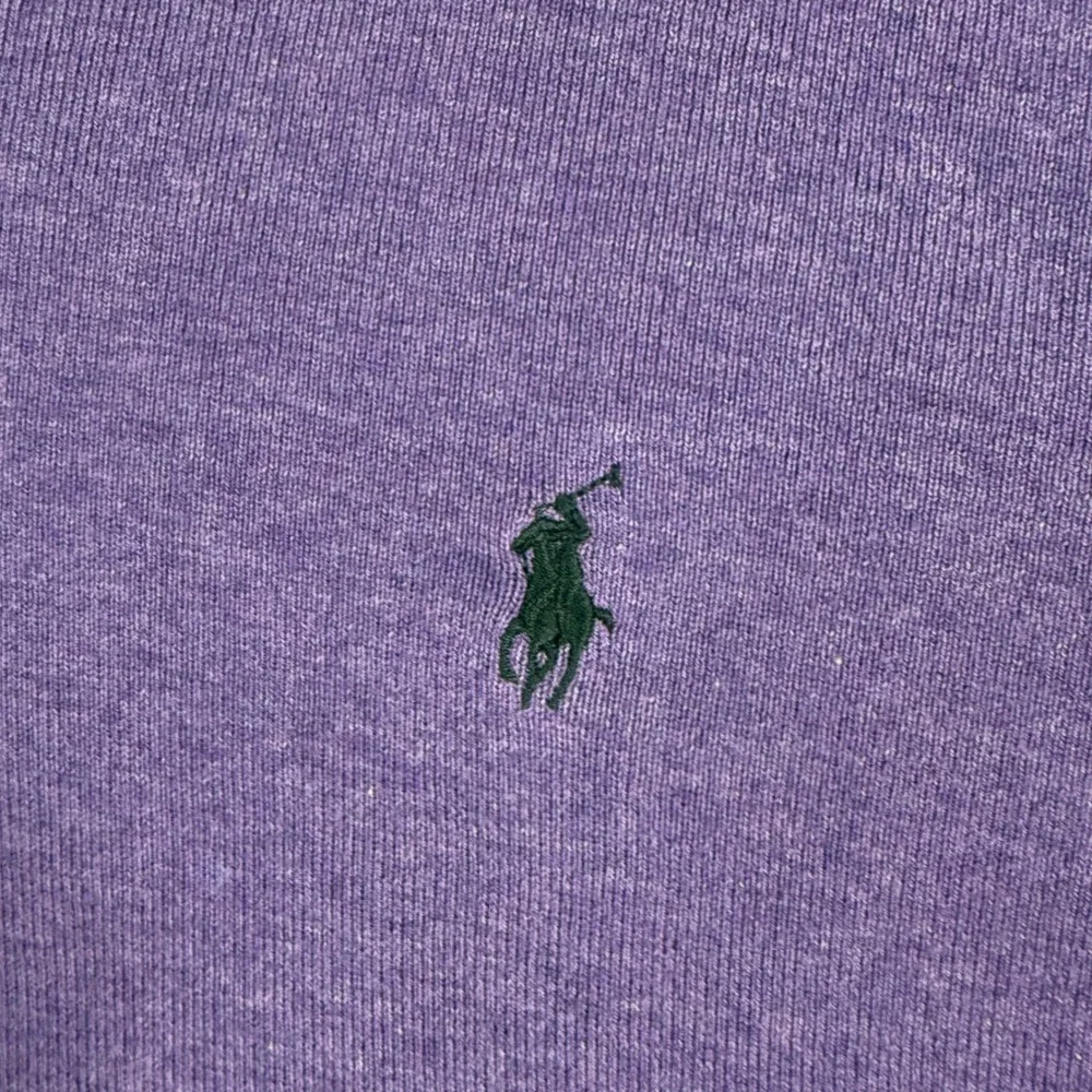 Polo Ralph Lauren V-Neck Sweater Mens XL Purple‎ Pima Cotton Long Sleeve Logo
